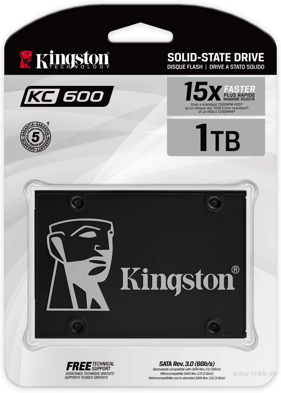 Ổ cứng ssd kingston KC600 - 1024GB - 2.5 inch bảo hành 5 năm