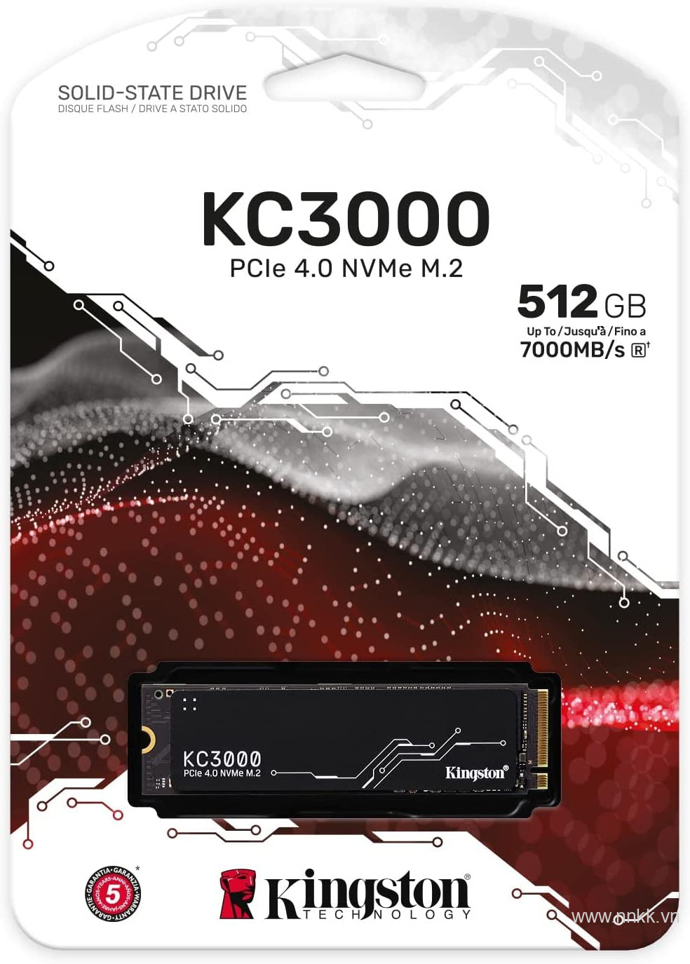 Ổ cứng ssd kingston KC3000 - 512 GB PCIe 4.0 NVMe M.2 SSD