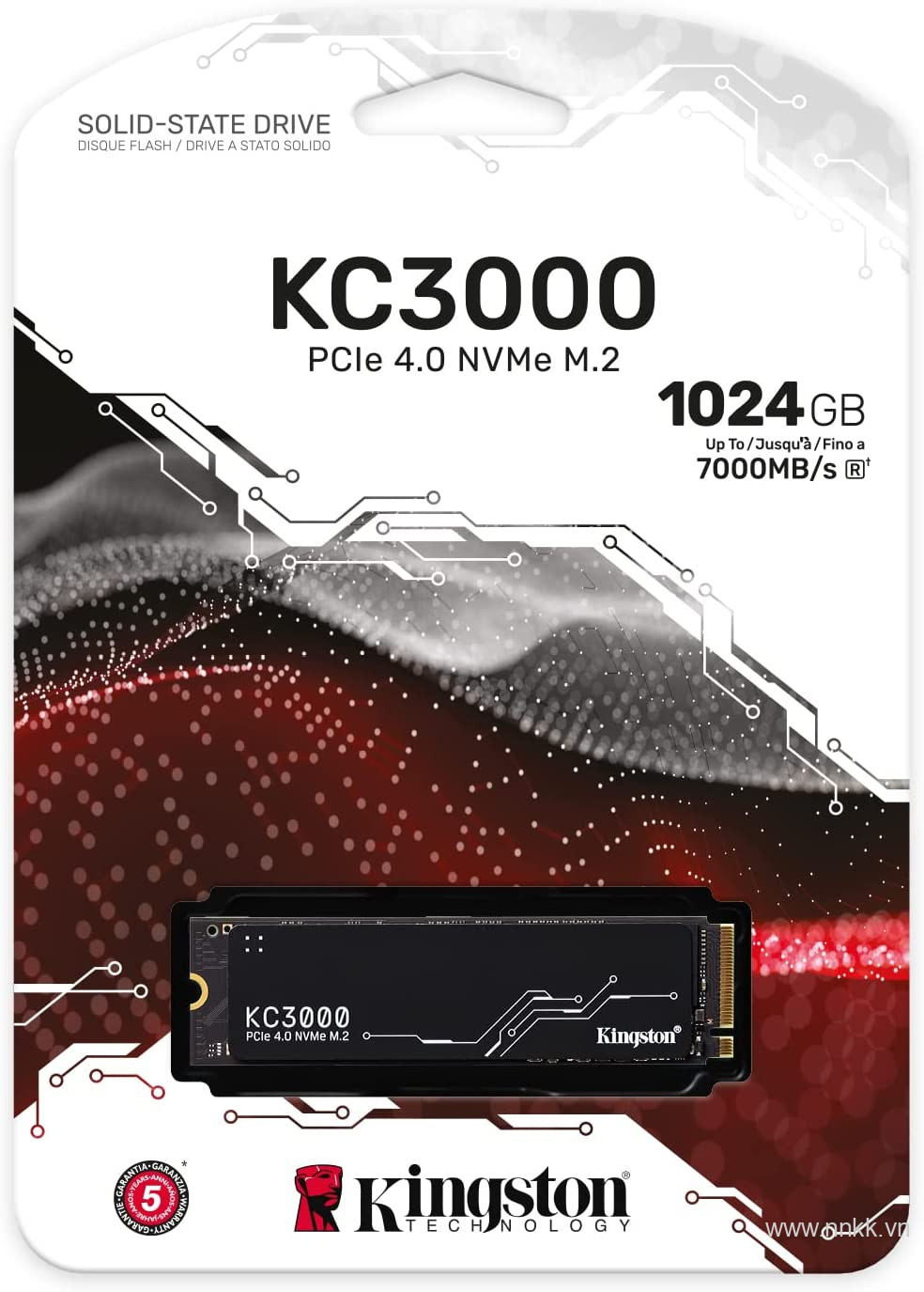 Ổ cứng ssd kingston KC3000 - 1024GB PCIe 4.0 NVMe M.2 SSD