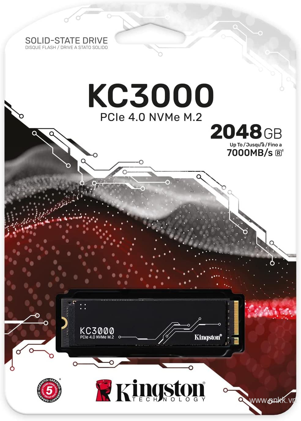 Ổ cứng ssd kingston KC3000 - 2048 GB PCIe 4.0 NVMe M.2 SSD