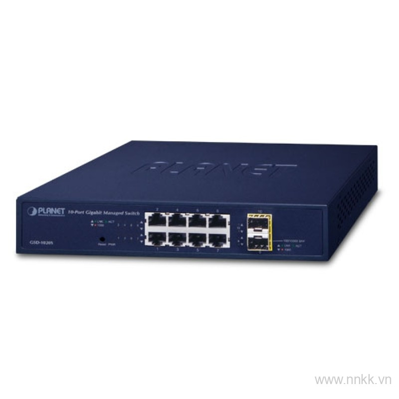 Switch 8 Port Gigabit PLANET GSD-1020S, 2 SFP Uplink