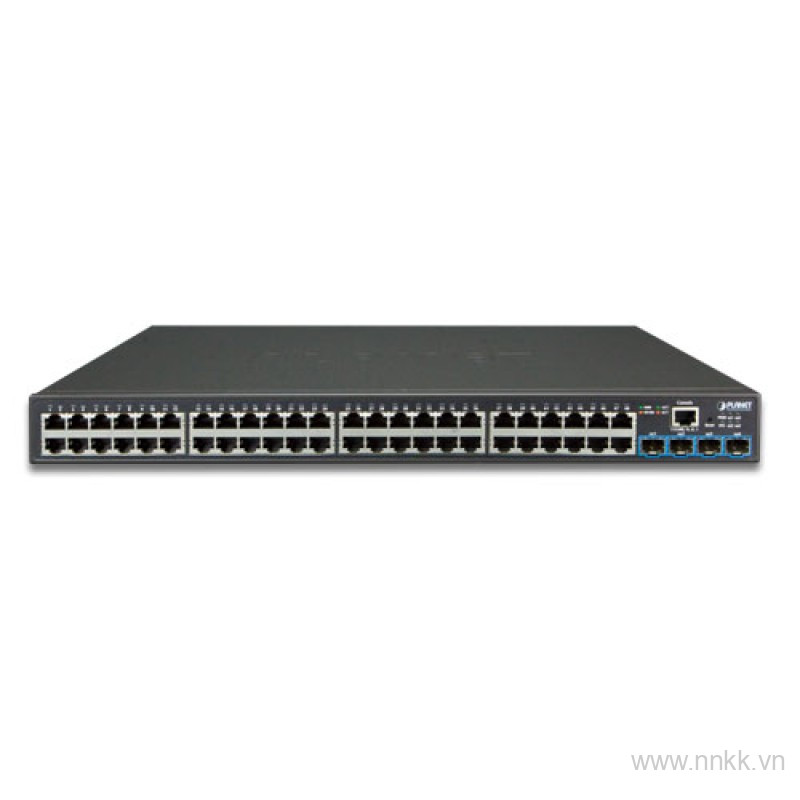 Switch 48 cổng Gigabit PLANET GS-2240-48T4X, 4 SFP+ Web Smart Switch