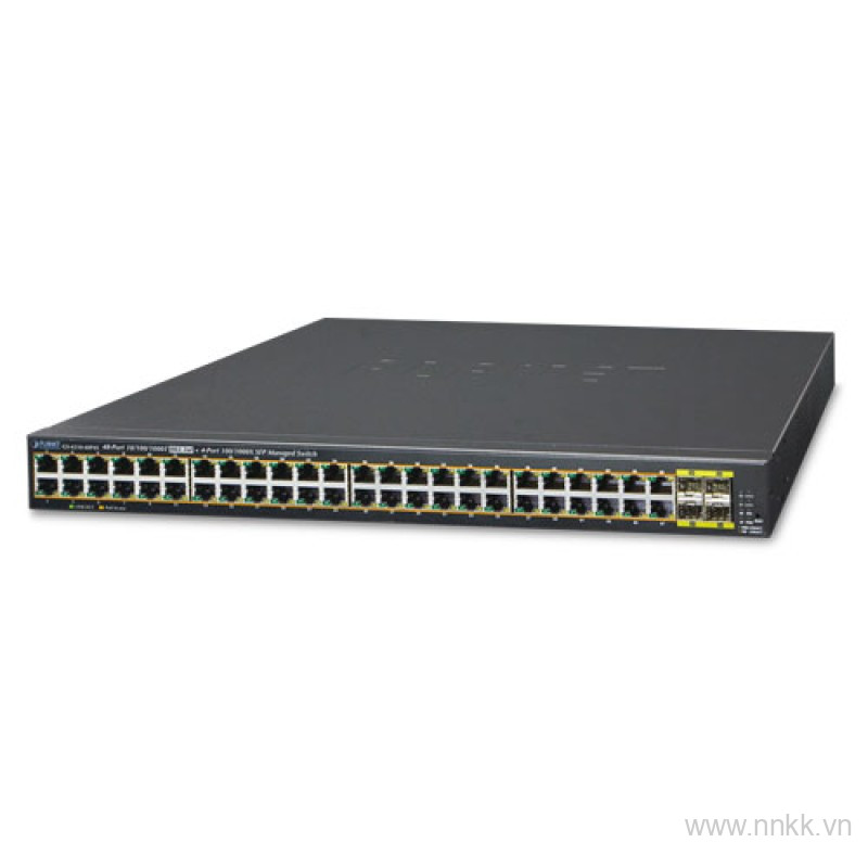 Switch 48 cổng PoE, PLANET GS-4210-48P4S