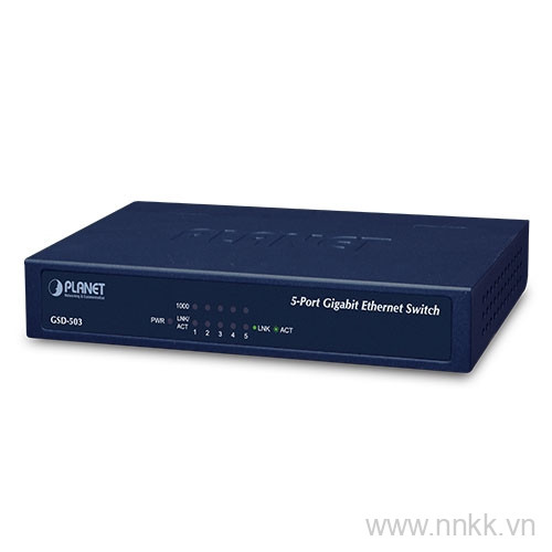 Switch PLANET GSD-503,  5 cổng- Gigabit Ethernet Switch 