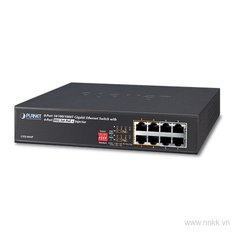 Switch PoE PLANET GSD-804P Unmanaged