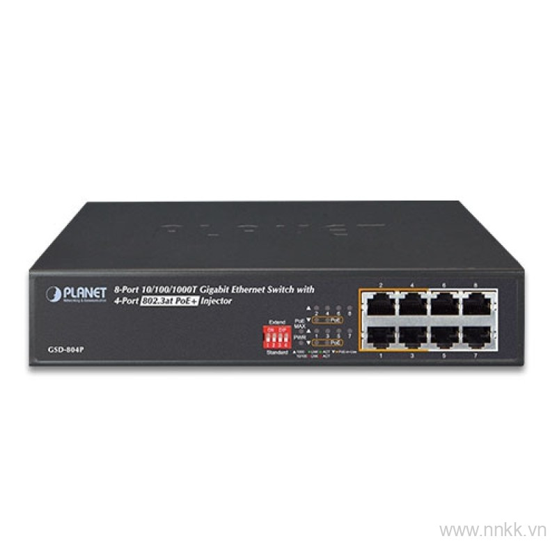 Switch PoE PLANET GSD-804P Unmanaged