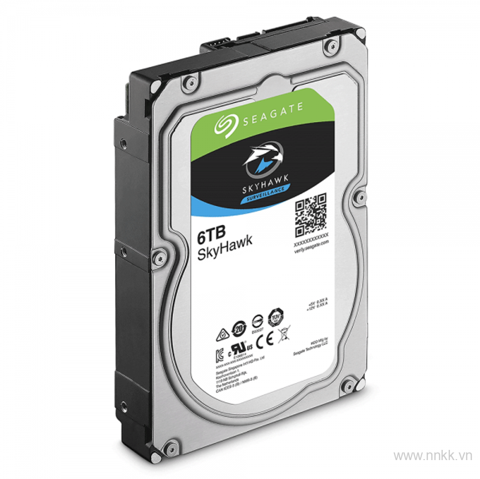 Ổ cứng HDD 3.5" Camera SEAGATE SkyHawk 6TB SATA 5400RPM 256MB - ST6000VX001