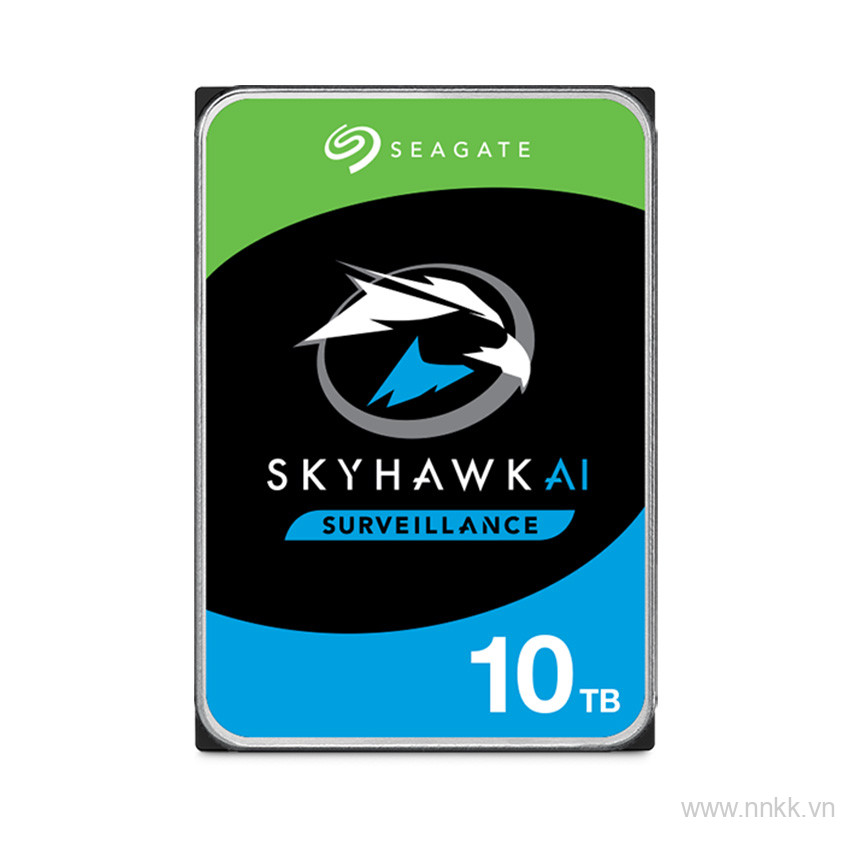 Ô cứng HDD Seagate SkyHawk AI 10TB 3.5 inch, 7200RPM, SATA, 256MB Cache ST10000VE001