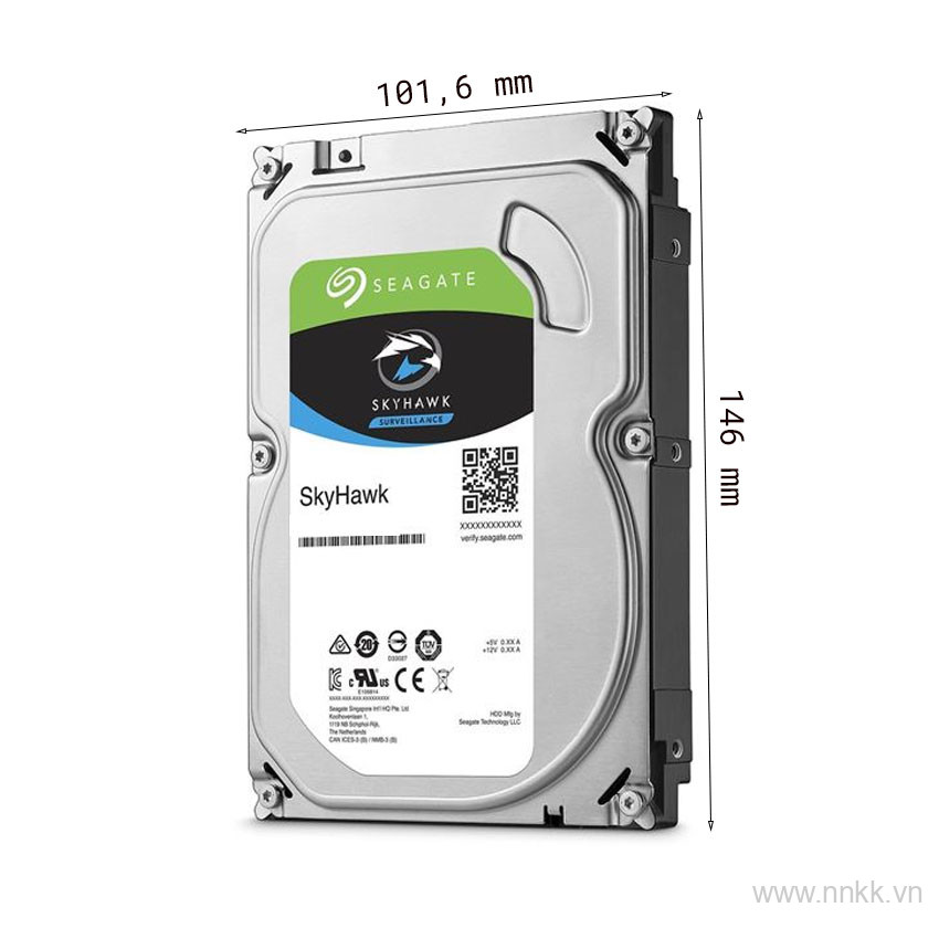 Ô cứng HDD Seagate SkyHawk AI 10TB 3.5 inch, 7200RPM, SATA, 256MB Cache ST10000VE001