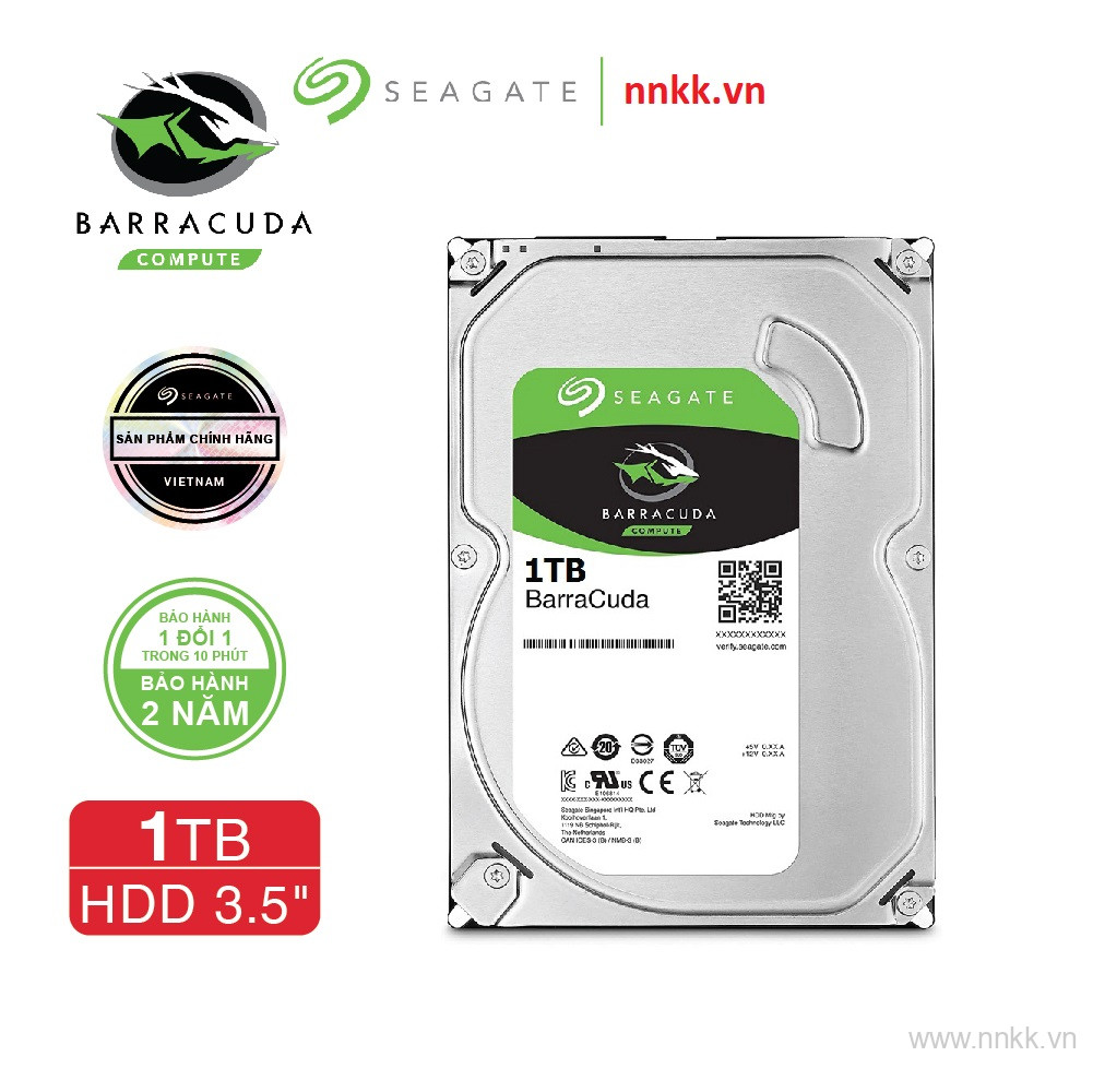 Ổ cứng 3.5 inch HDD 1TB SEAGATE Barracuda ST1000DM010