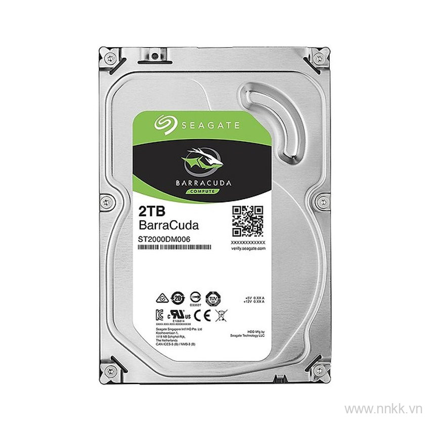 Ổ cứng 3.5 inch HDD 2TB SEAGATE Barracuda ST2000DM008