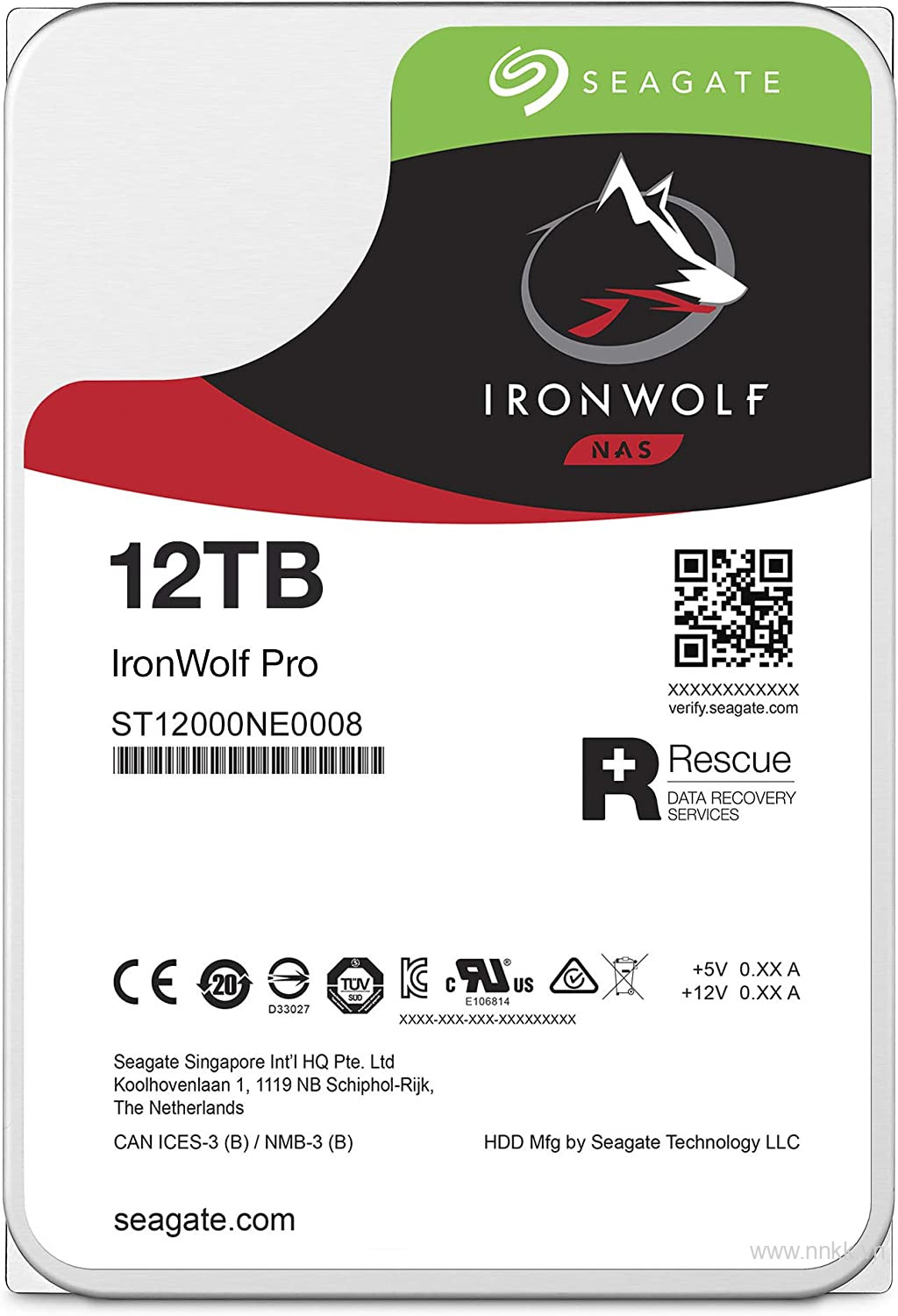 Ổ cứng 3.5 inch 12Tb SEAGATE IronWolf Pro ST12000NE0008