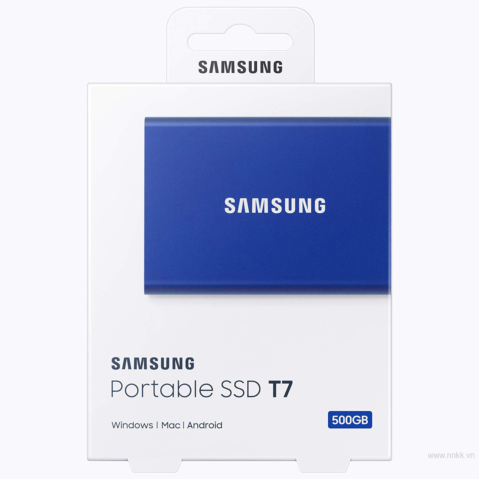 Ổ cứng di động SSD SamSung T7 dung lượng 500GB, Màu Xanh