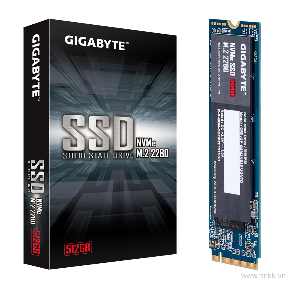 Ổ cứng ssd 512 GB Gigabyte PCI-Express 3.0 x4, NVMe 1.3