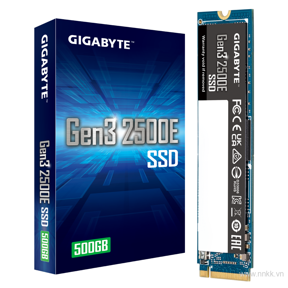 Ổ cứng ssd 500 GB Gigabyte PCIe Gen3 - 2500E