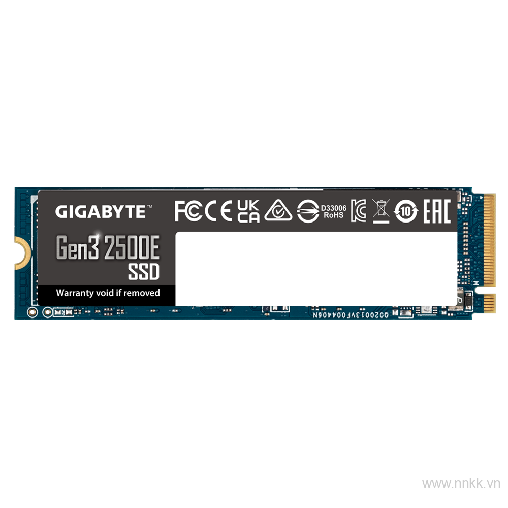 Ổ cứng ssd 500 GB Gigabyte PCIe Gen3 - 2500E