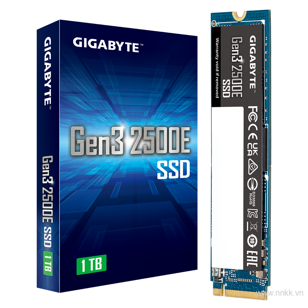 Ổ cứng ssd 1000 GB Gigabyte Gen 3, PCIe 3.0x4, NVMe 1.3 