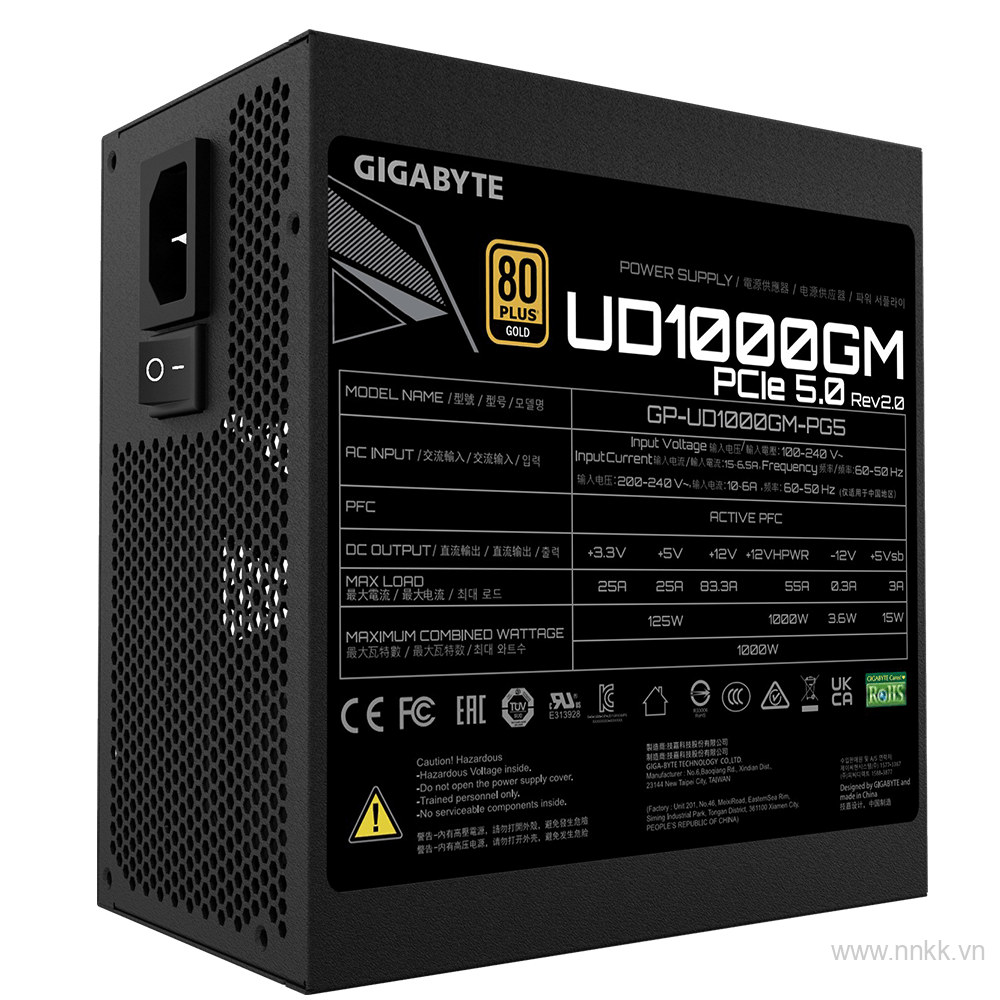 Power supply gigabyte 1000W