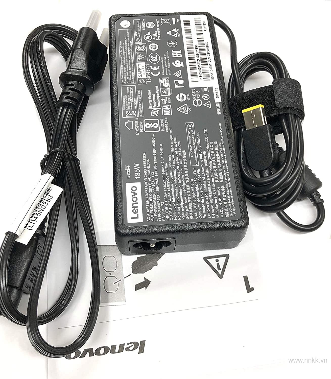 Bộ sạc Lenovo ThinkPad 20V 6.7A 135W Slim Tip AC Adapter