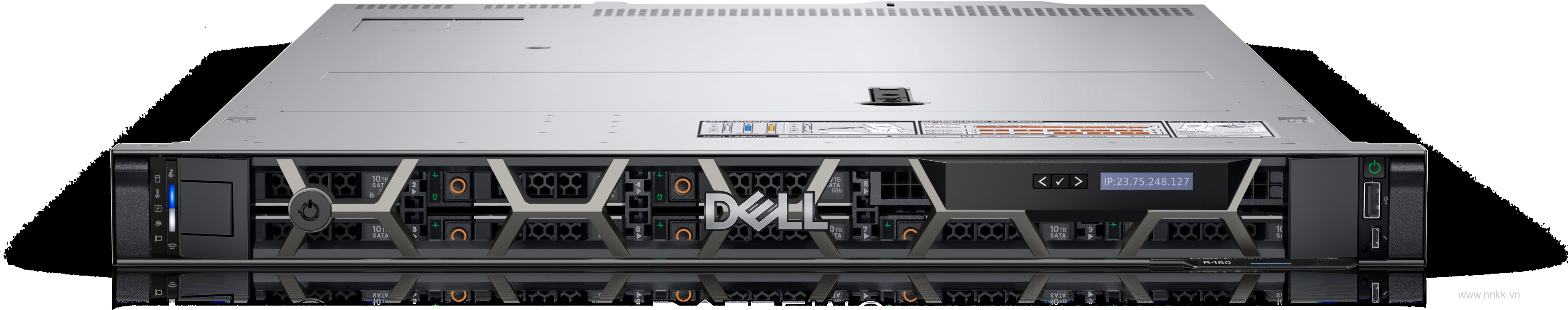 Máy chủ Dell PowerEdge R450 Xeon Silver 4310,Ram 16GB,HDD 2TB 7.2K