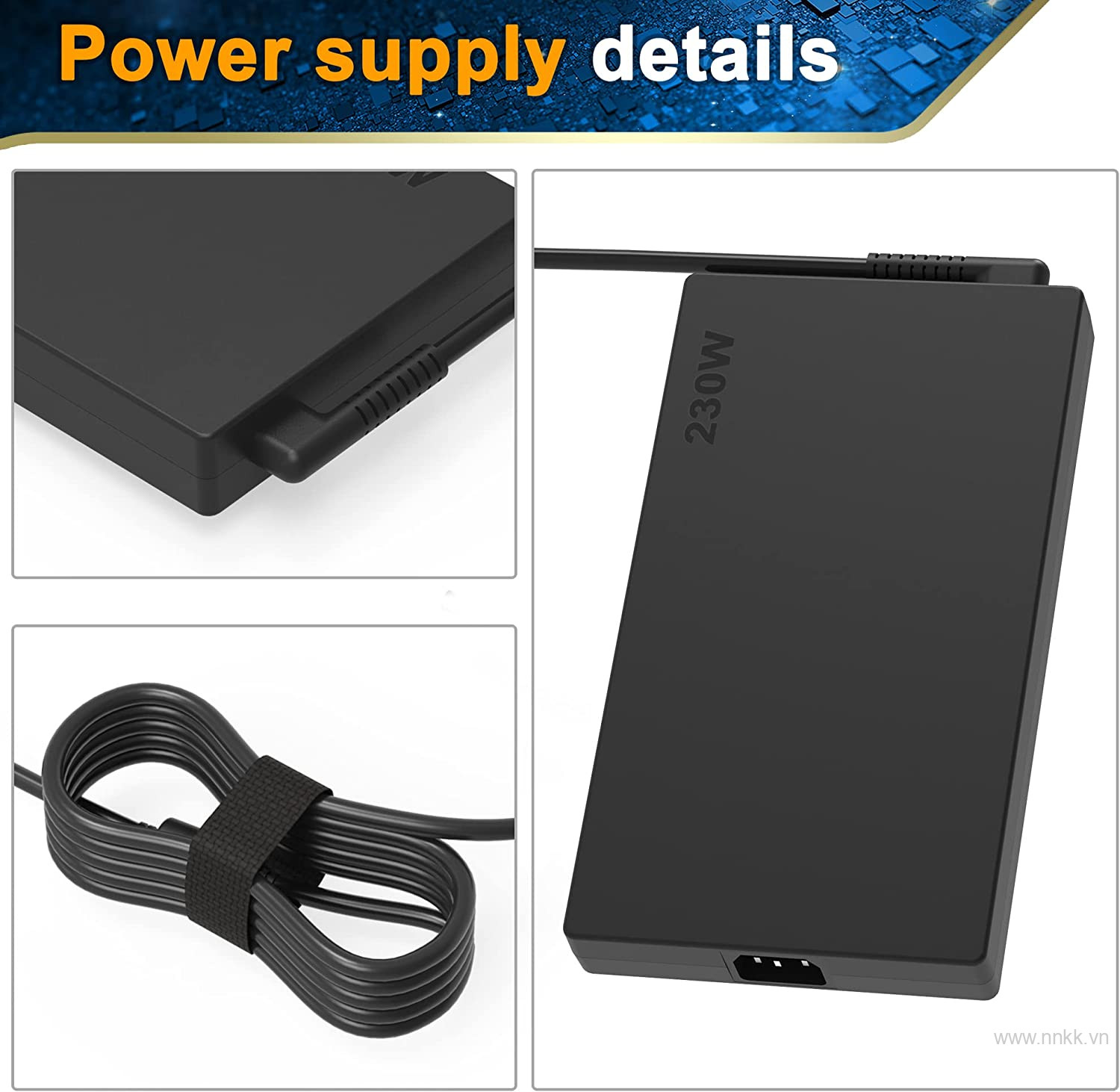 Bộ sạc Legion 5 Charger,230W AC Adapter for Lenovo Legion