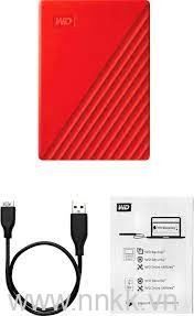 Ổ cứng di động WD My Passport 2TB, màu đỏ