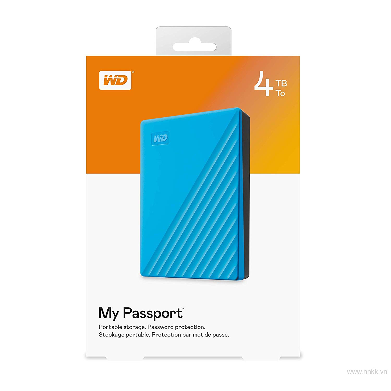 Ổ cứng di động WD My Passport 4TB, màu xanh