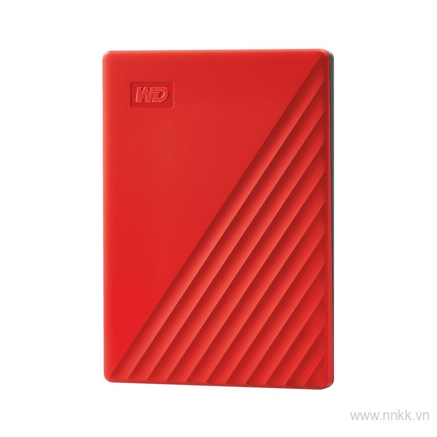 Ổ cứng di động WD My Passport 4TB, màu đỏ