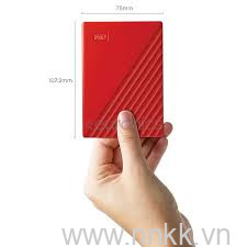 Ổ cứng di động WD My Passport 4TB, màu đỏ