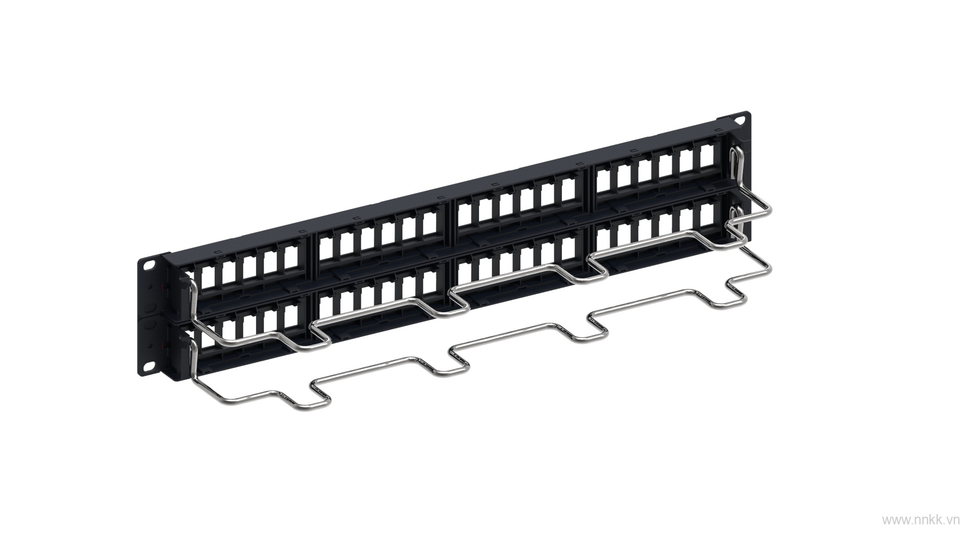 Thanh patch Panel 48 cổng COMMSCOPE UTP, SL, DDM, 2U, rỗng, thẳng 