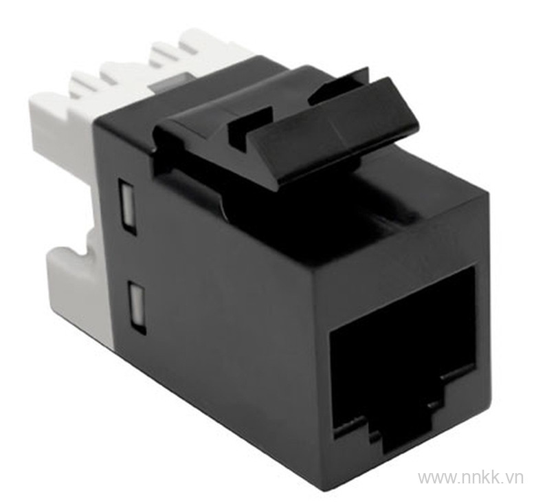 Ổ cắm mạng COMMSCOPEUTP, Cat.5e, T568A-T568B, 110 SL, RJ45, màu đen