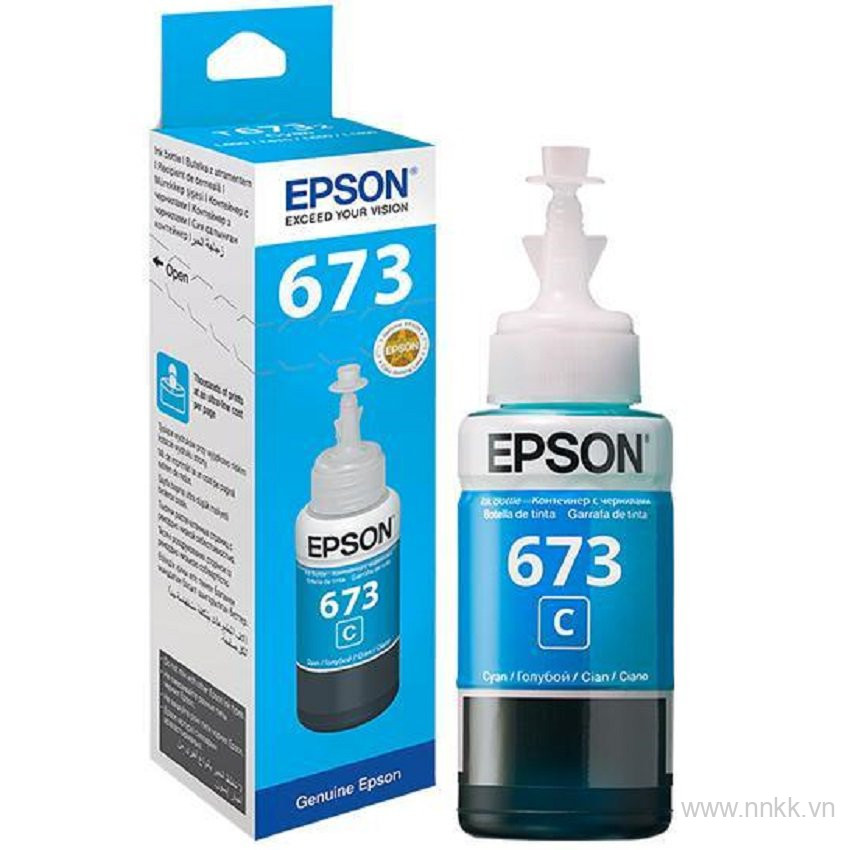 Mực màu xanh cho máy in Epson L800,Epson L805,Epson L810,Epson L850, Epson L1800