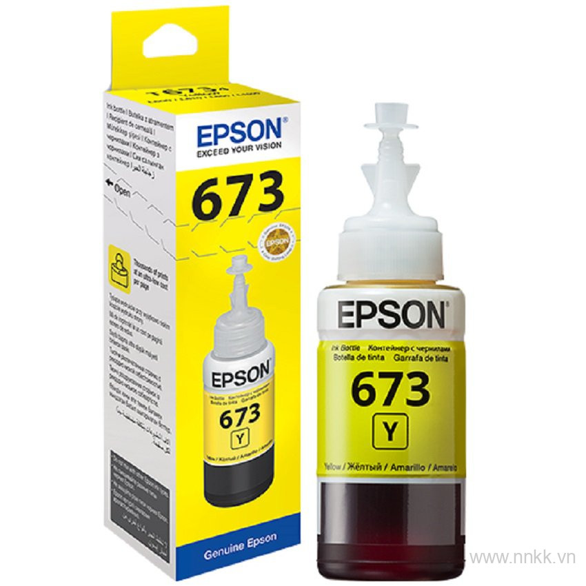 Mực màu vàng máy in Epson L800,Epson L805,Epson L810,Epson L850, Epson L1800