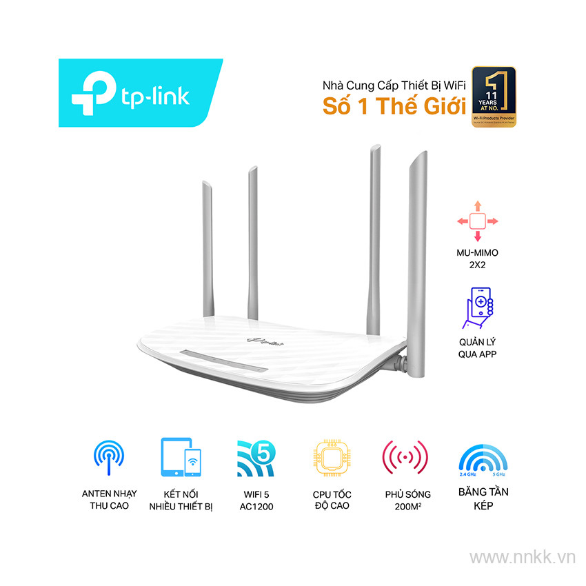 Bộ phát wifi TP-Link  Archer C50 Wireless AC1200Mbps