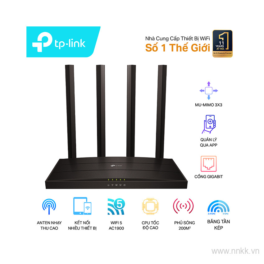 Bộ phát wifi TP-Link  Archer C80 Wireless AC1900Mbps