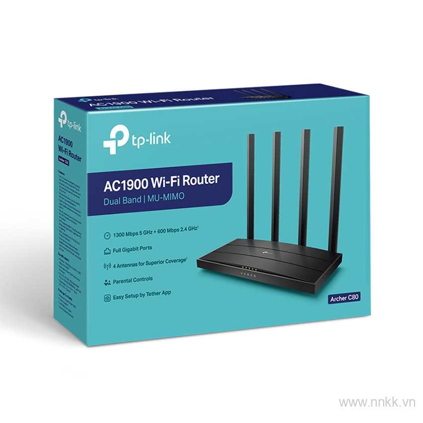 Bộ phát wifi TP-Link  Archer C80 Wireless AC1900Mbps