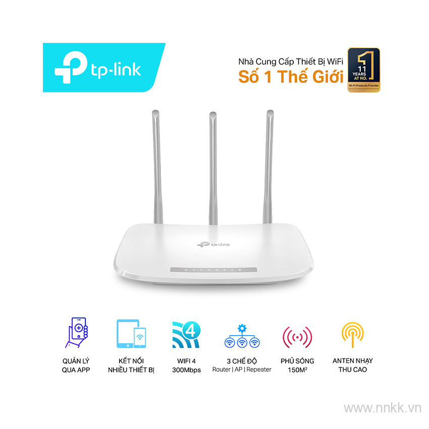 Bộ phát Wifi TP-LINK TL-WR845N 300 Mbps, 3 ăng ten rời