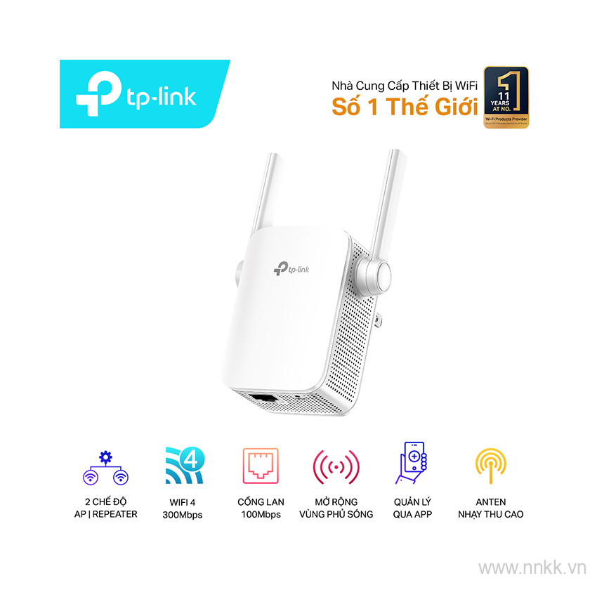 Bộ mở rộng sóng Wifi TP-Link TL-WA855RE Chuẩn N 300Mbps