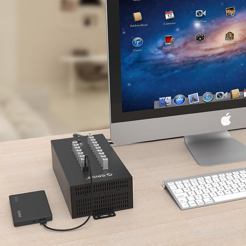 Bộ chia USB HUB 20 cổng USB 2.0 ORICO IH20P-EU-BK