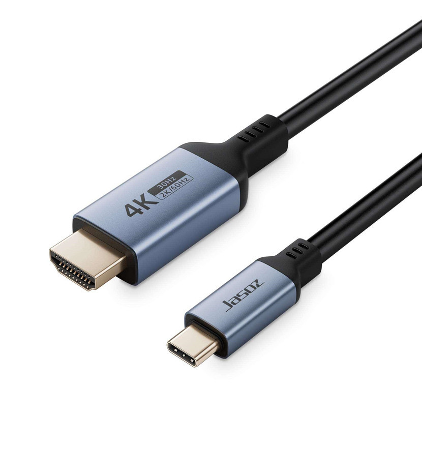 Cáp Type-C sang HDMI dài 2m hỗ trợ 4K/30Hz – Chip LT8711H, tích hợp cổng PD 100W, truyền hình ảnh sắc nét, vừa sạc vừa chiếu, tương thích máy chiếu – laptop – điện thoại