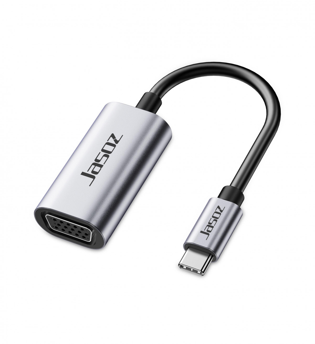 Bộ chuyển đổi USB Type-C sang VGA 15 Pin 1080P 60Hz | Chip Realtek RTD2169 | Vỏ nhôm ABS