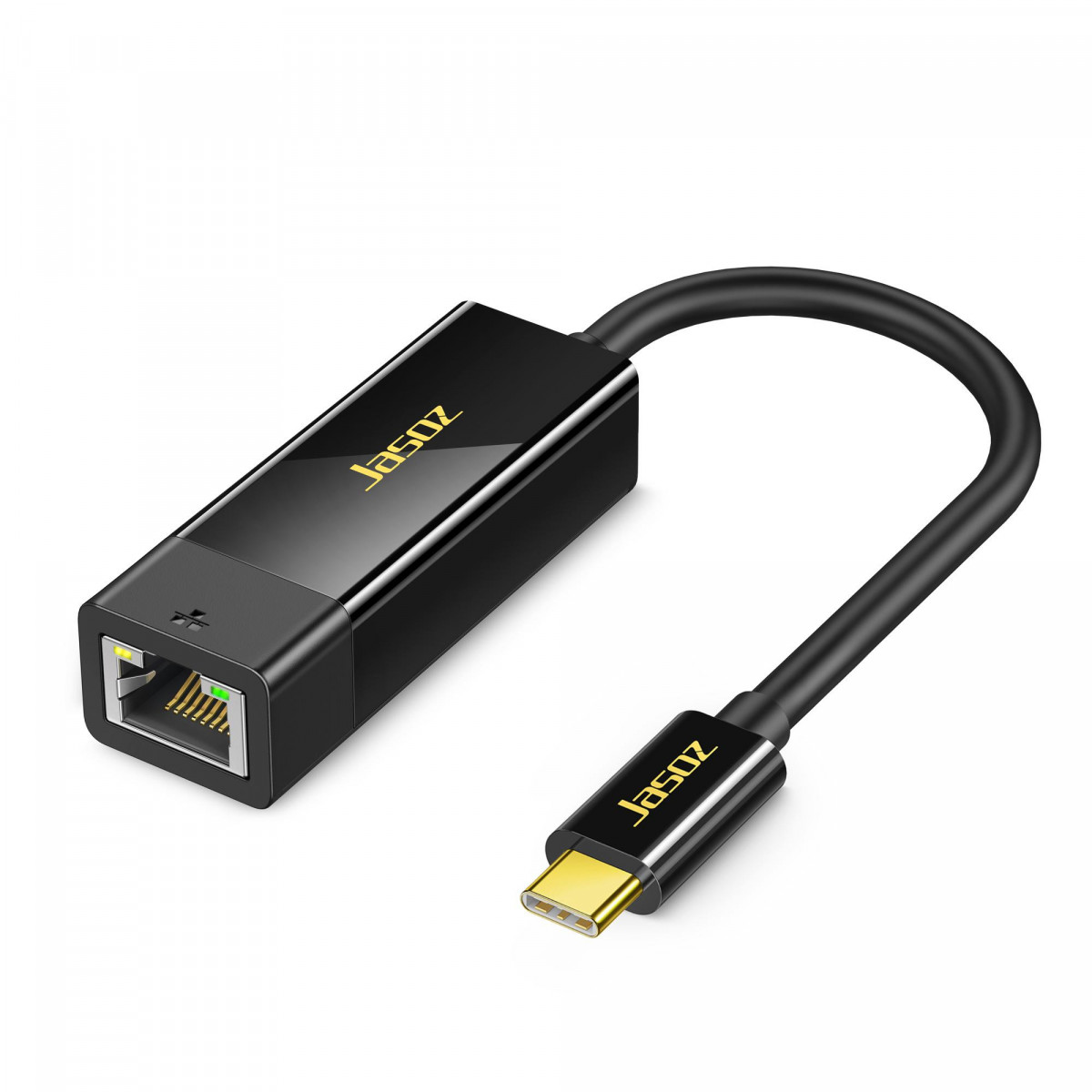 Bộ chuyển đổi mạng USB Type-C sang RJ45 Gigabit LAN Jasoz T-F114 | 1000Mbps | Chip RTL8153