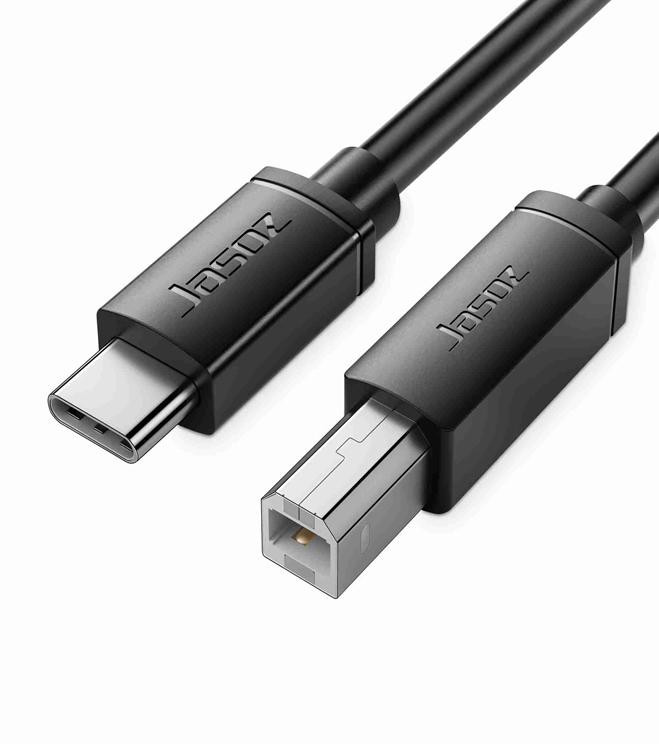 Cáp in USB Type-C Jasoz 480Mbps | Lõi đồng | Chống nhiễu | Bảo hành 18 tháng