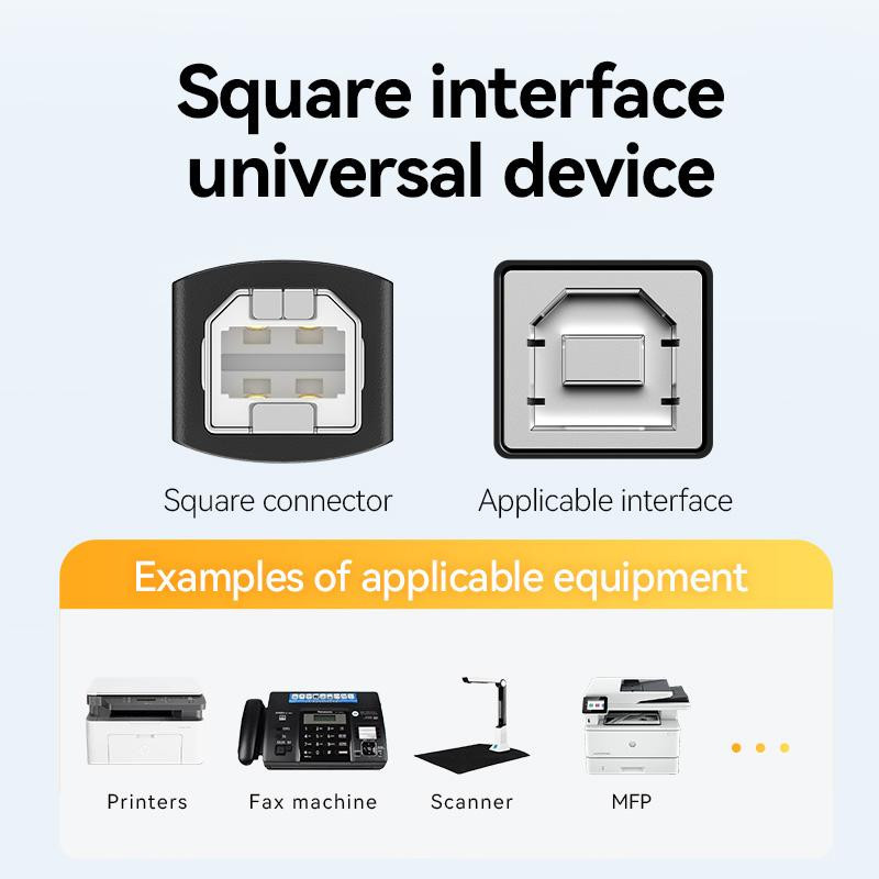 Cáp in USB Type-C Jasoz 480Mbps | Lõi đồng | Chống nhiễu | Bảo hành 18 tháng