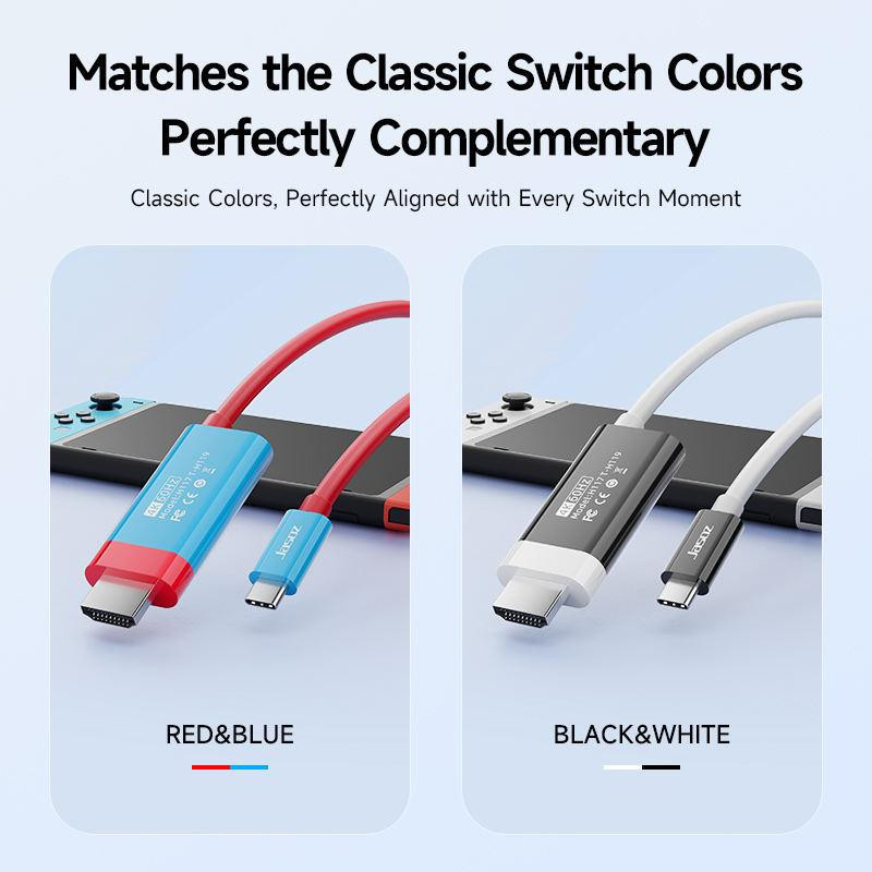 Cáp Type-C to HDMI 4K 60Hz 2m PD 100W | Hỗ trợ Thunderbolt | Chiếu màn hình Ultra HD vừa sạc vừa dùng