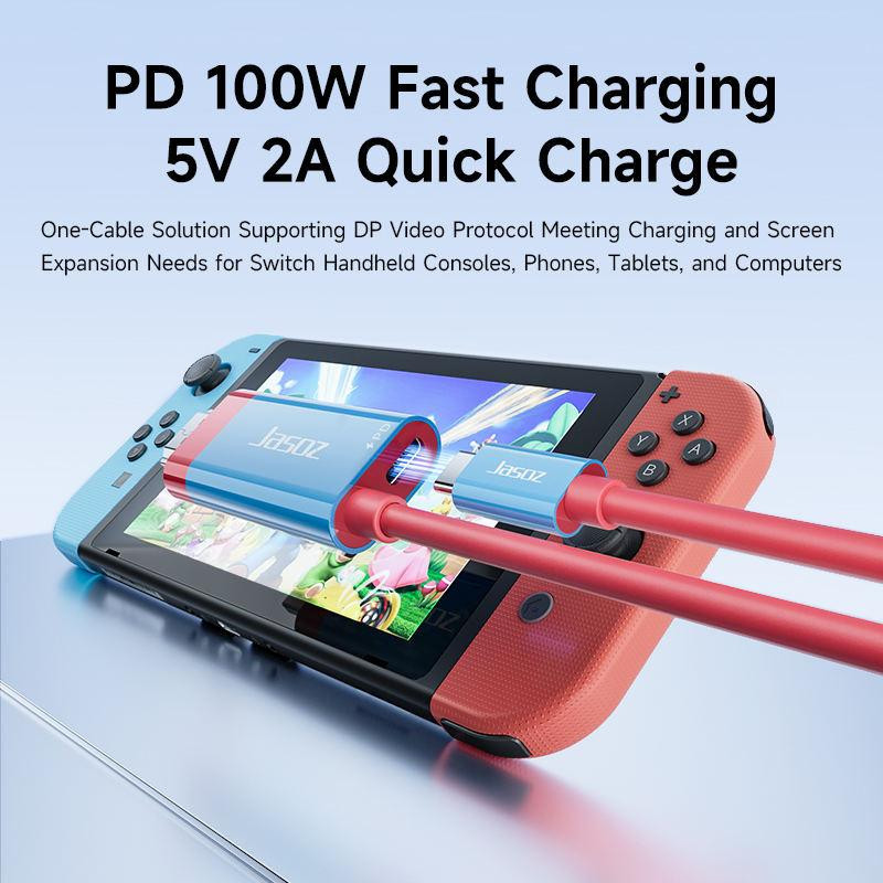 Cáp Type-C to HDMI 4K 60Hz 2m PD 100W | Hỗ trợ Thunderbolt | Chiếu màn hình Ultra HD vừa sạc vừa dùng