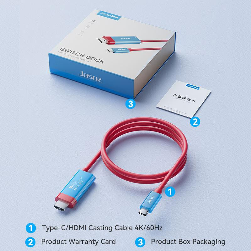 Cáp Type-C to HDMI 4K 60Hz 2m PD 100W | Hỗ trợ Thunderbolt | Chiếu màn hình Ultra HD vừa sạc vừa dùng