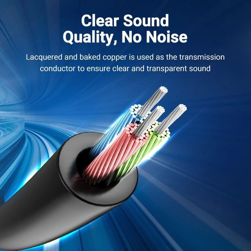 Cáp nối dài AUX 3.5mm đực cái lõi đồng 29AWG | Dây nối tai nghe, loa, máy tính | Dài 1.5m–5m