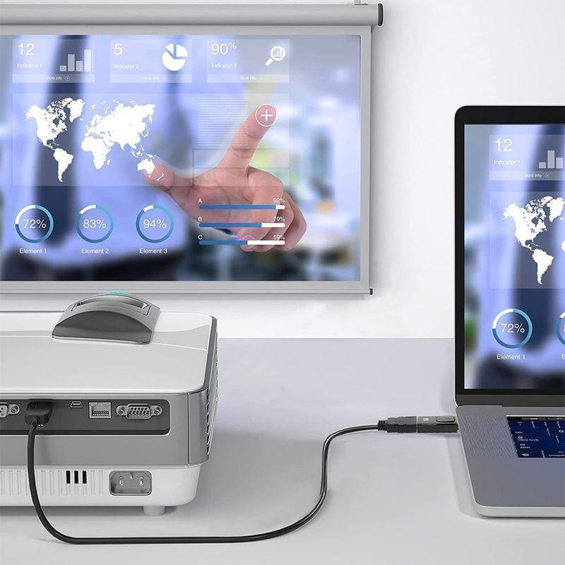 Đầu chuyển DisplayPort sang HDMI 4K 60Hz Ultra HD | DP đực → HDMI cái | Chip Longxun 3361 | Bảo hành 18 tháng