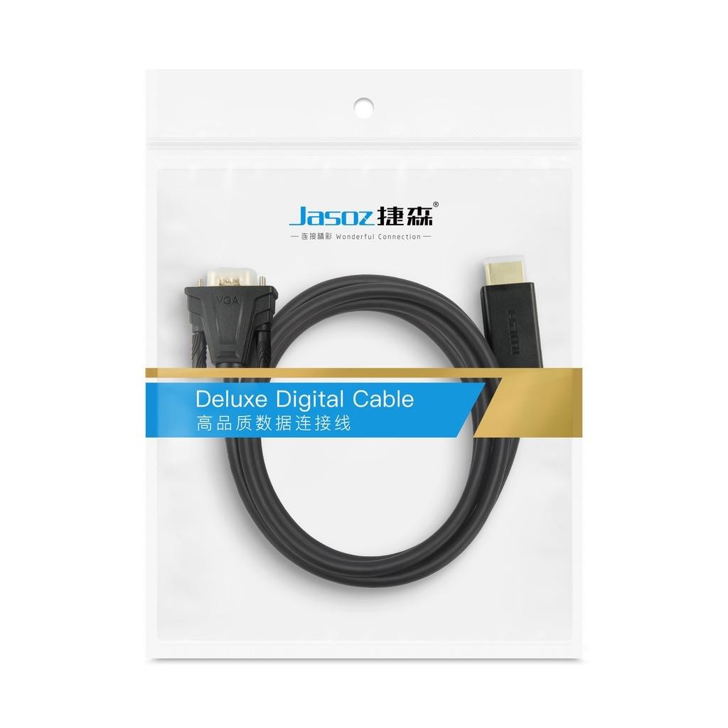Cáp chuyển hdmi sang vga 1.5m t-g121 | 1080p 60hz | chip cs5210 taiwan